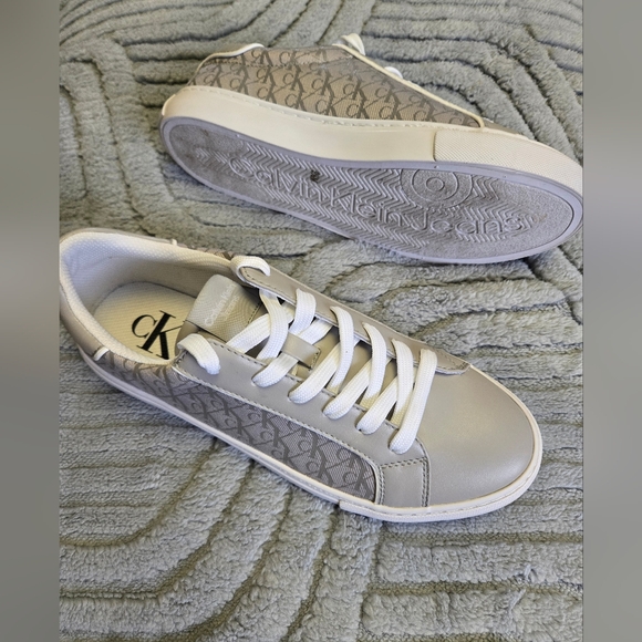 Calvin Klein Women's Gray Sneakers - Picture 7 of 9